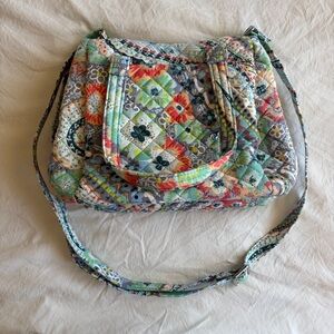 Vera Bradley citrus paisley Quilted Floral Crossbody Shoulder Bag in Multi-Color